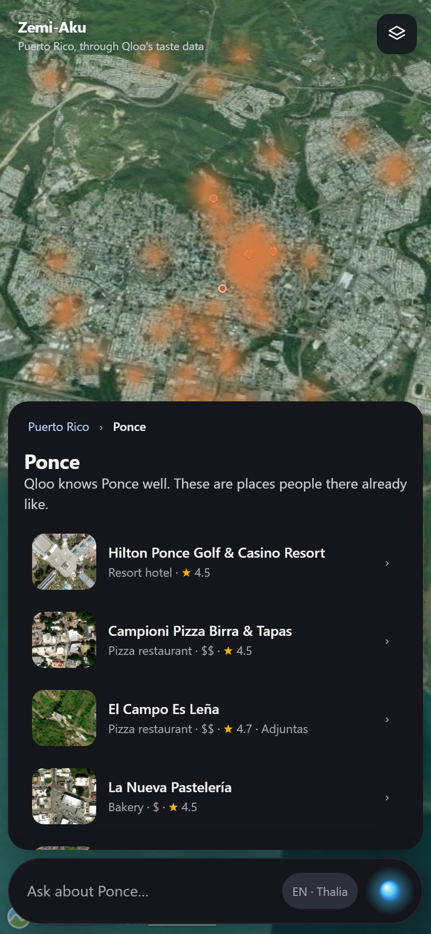 The same town on a phone
